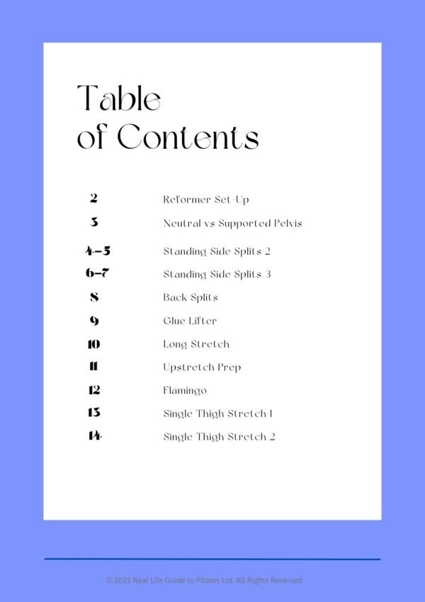 Real Life Guide to Pilates Reformer Fundamentals : Module 4
