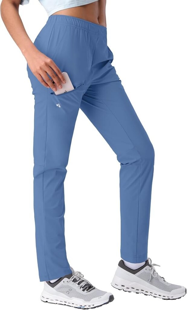 Women's Joggers Elastic Waistband Tracksuit Bottoms with Pockets Lightweight Sweatpants Workout Trousers 
